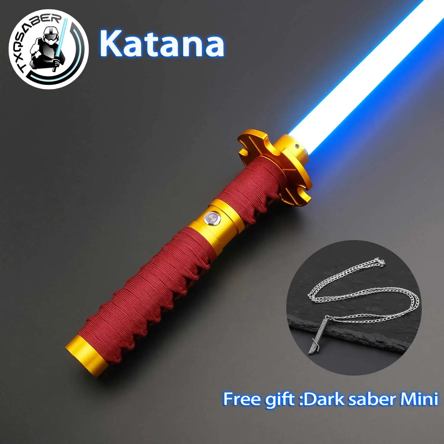 TXQSABER Katana 2025 New Design RGB Pixel heavy dueling Smooth Swing Metal Handle lightsaber Cosplay 12 Colors foc dueling