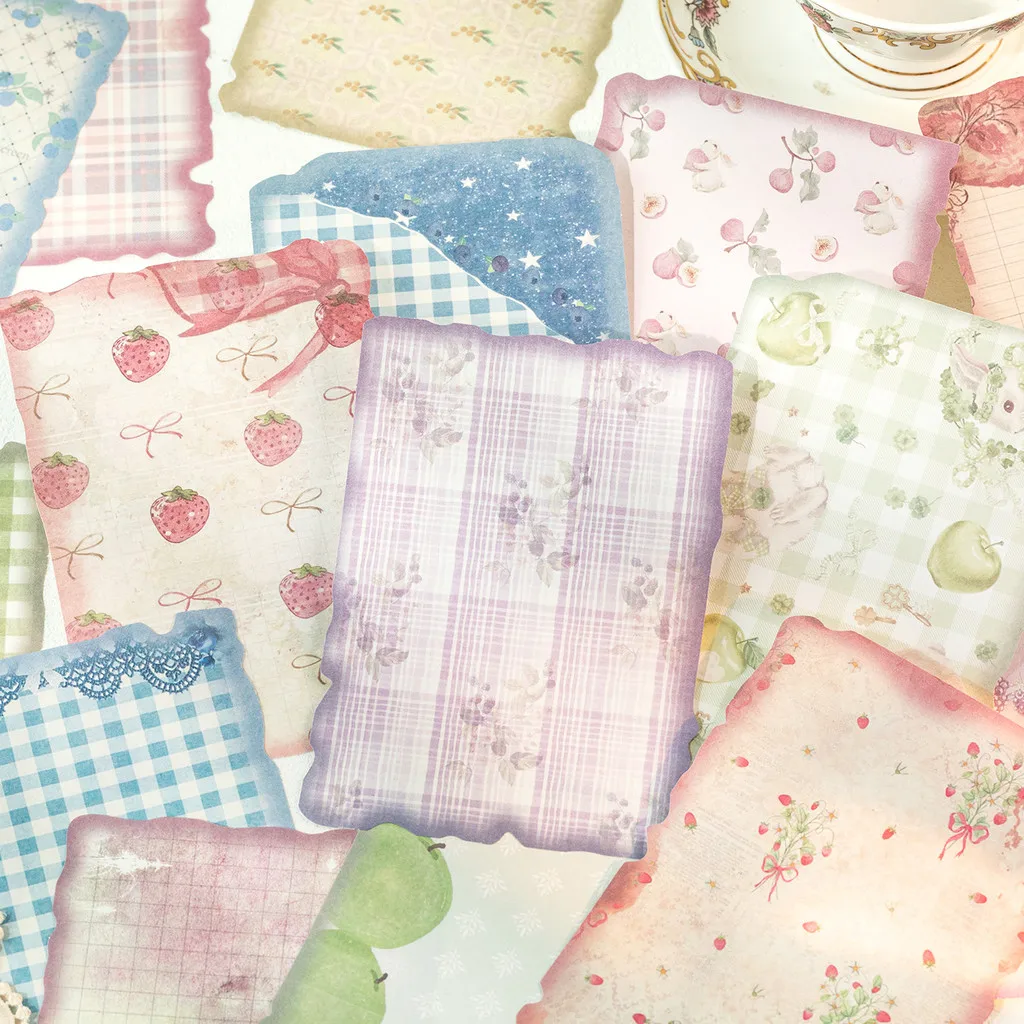 30sheets Vintage Scrapbook Paper Scrapbooking Supplies Background Paper for Junk Journals Card Making Craft Arts Decoration