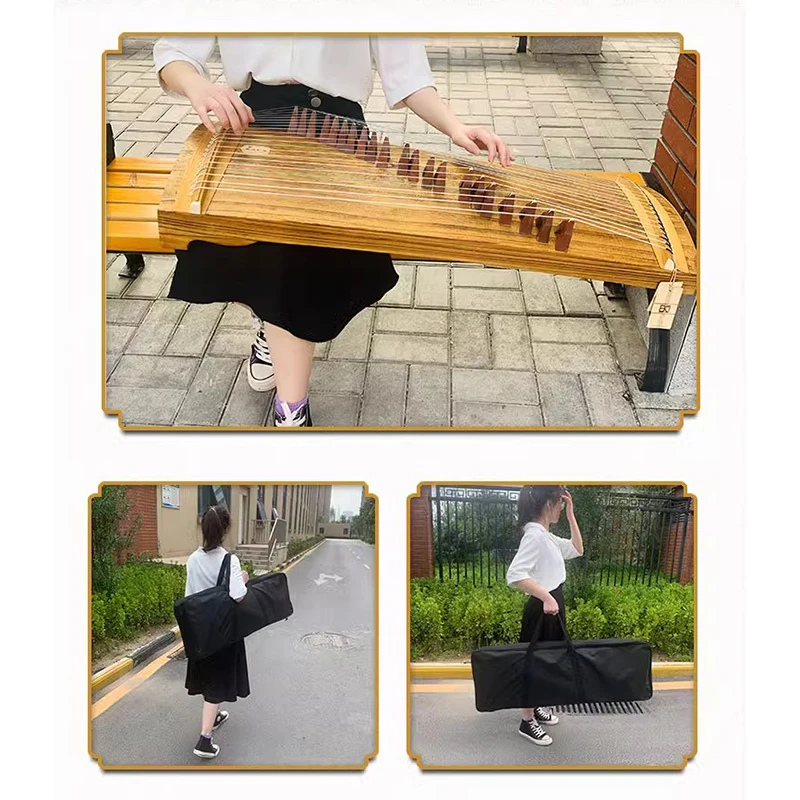 21-strings Guzheng Professional Grade Chinese Traditional Stringed Instruments Playing Portable Guzheng for Children Beginners