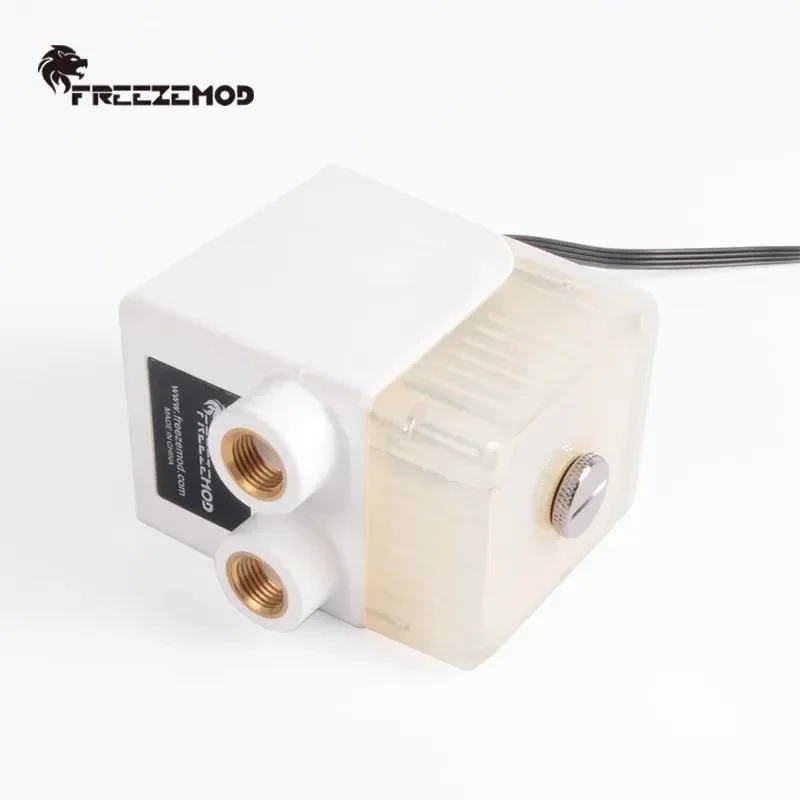 AIO Pumpentank FREEZEMOD Wassergekühlte 12V integrierte Wassertankpumpe mit Digitalanzeige 450L/H Durchfluss PUB-12WX450L