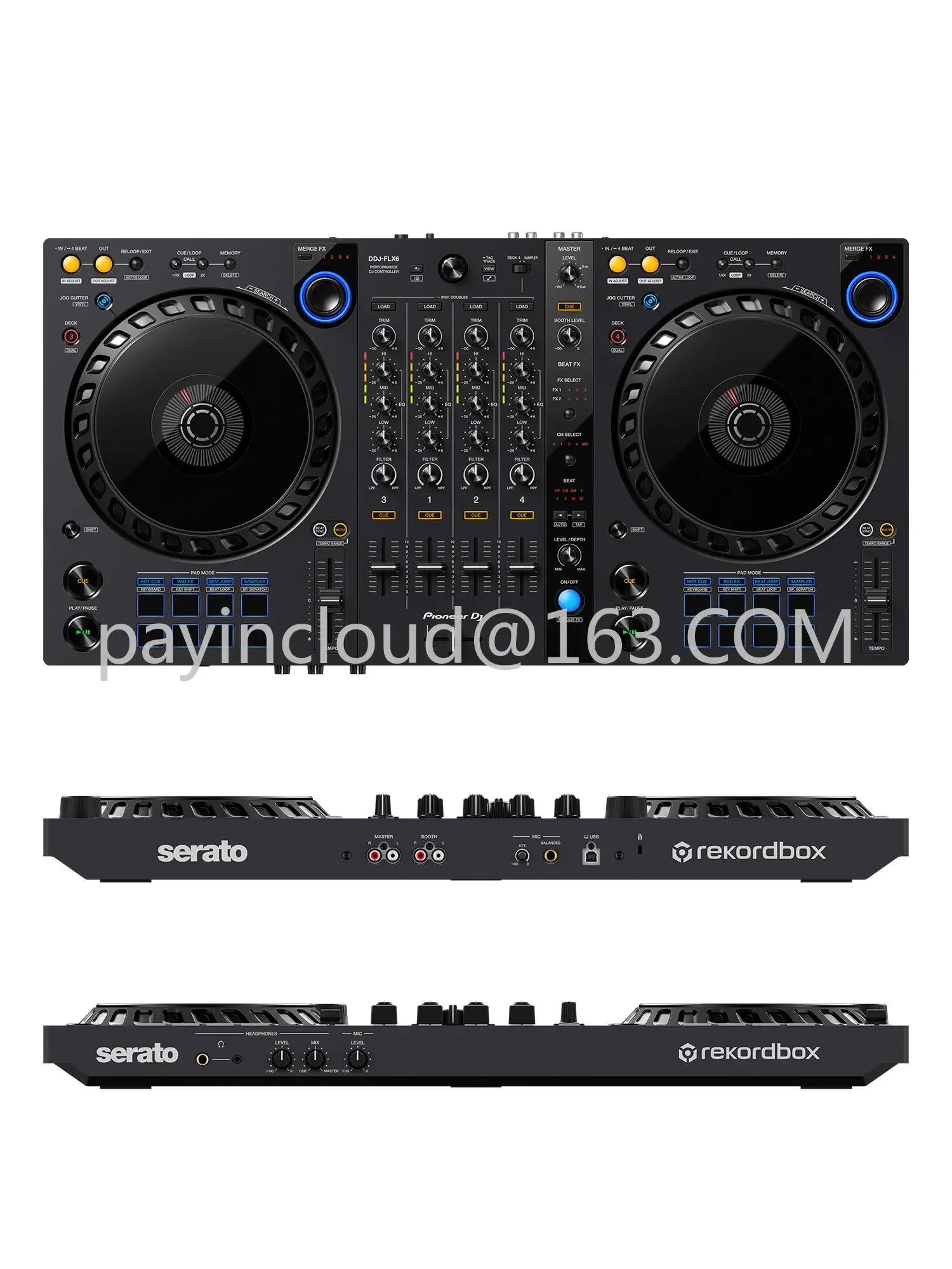 Pioneer Ddj-Flx6 Dj Controller Midi Disk Recorder