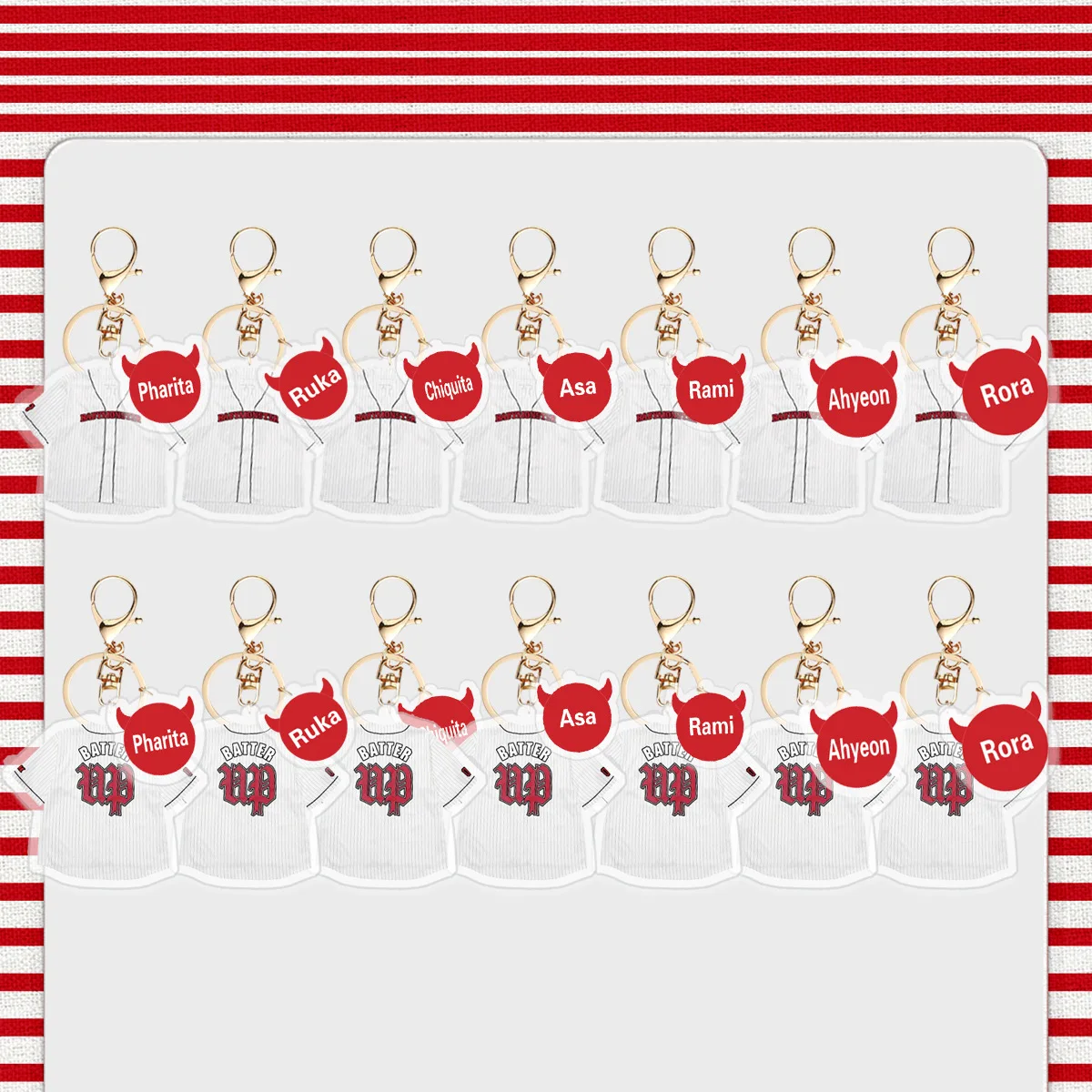 Kpop Babymonster акриловый брелок World Tour всплывающий магазин Джерси кулон ключ кулон AHYEON ASA RUKA PHARITA RORA подарки для фанатов