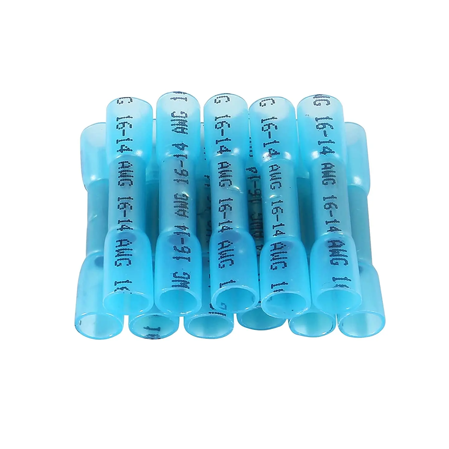 50Pcs Heat Shrink Butt Wire Connectors Waterproof Insulated Automobile Wire Cable Crimp Terminals AWG 26-10 0.3-6.0mm