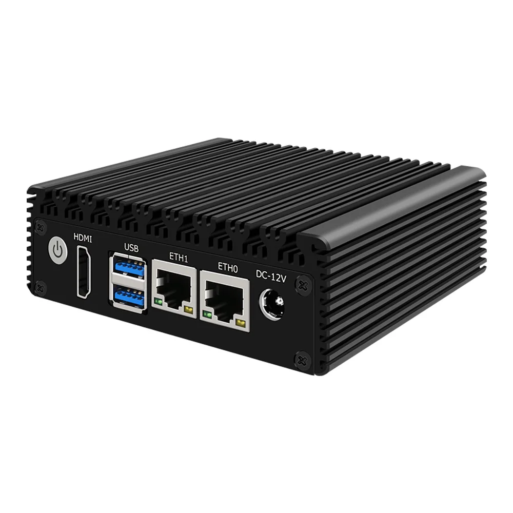 Topton 산업용 팬리스 컴퓨터, 울트라 X86 미니 PC 펜티엄 N3700 N3160 쿼드 코어 포켓 PC, GPIO 듀얼 기가비트 LAN, 2x USB3.0, 6W