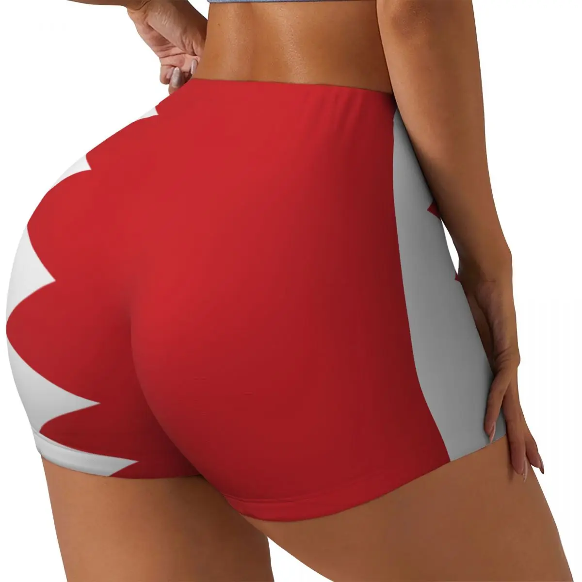 Women Yoga Shorts Bahrain Flag Workout Shorts Fitness quick-dry Ladies Yoga Gym Running Short Pants Sportswear