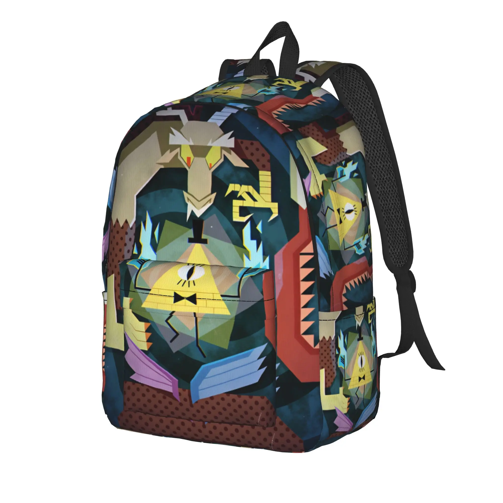 Cartoon G-Gravity Fall Backpack Bill Cipher Trekking Backpacks Female Designer Large School Bags Casual Rucksack