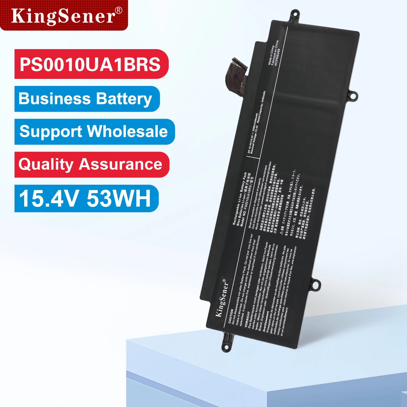 

KingSener PS0010UA1BRS Laptop Battery For Toshiba Dynabook Portege X30W X30W-J Series Notebook 15.4V 53WH 3450mAh