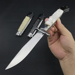 Finka NKVD Outdoor Folding Knife 440C Steel Blade 3 Color Handles Tactical Outdoor Camping Hunting Knives EDC Utility Tools