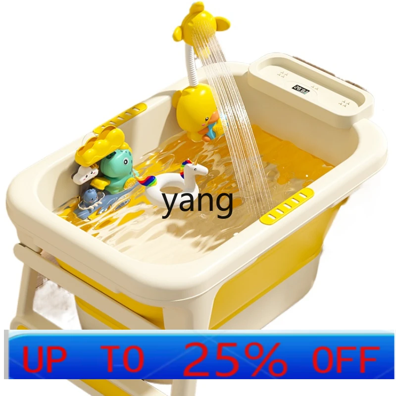 

CX Baby Bathtub Baby Bathtubs Children's Bath Bucket Foldable Home Sitting and Lying Large Children Bath