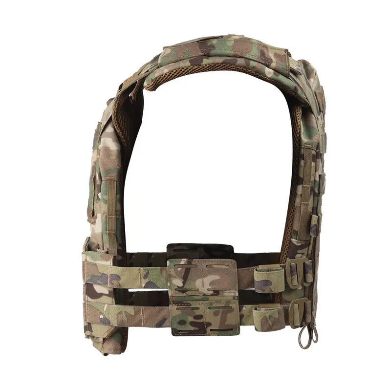 Tactical KZ Plate Carrier Low-profile Hunting Vest Mesh Comfort Lightweight Utility MOLLE Quick Release Equipment Medium