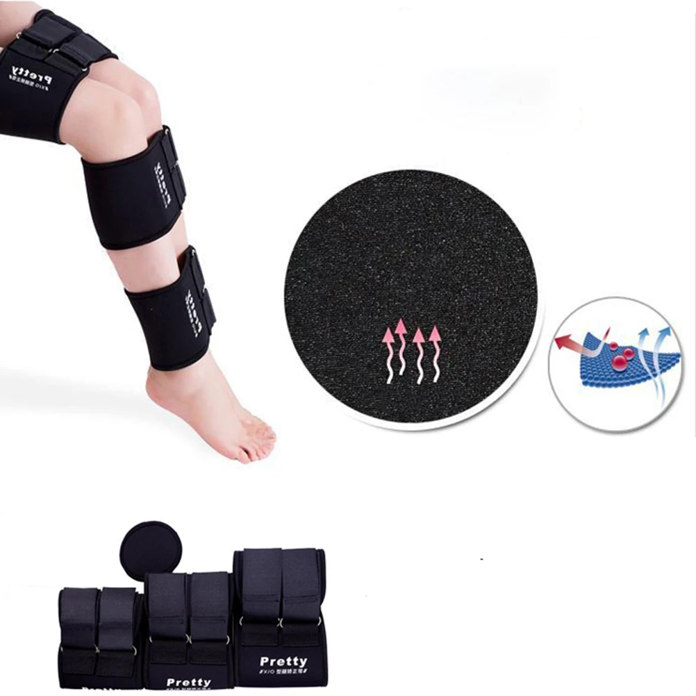 

3 pcs Adjustable Corrector Belt For O/X Leg Type Correction Breathable Wear-Resistant Fabric Gymnastics Sleeping