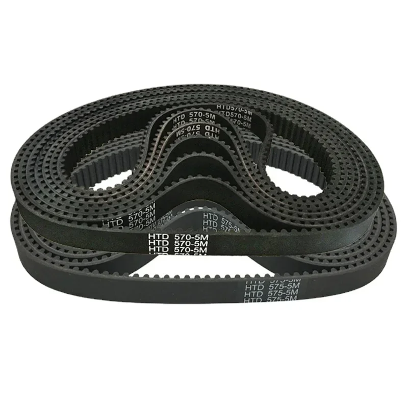 

2pcs 560-5M HTD 565-5M HTD 570 HTD 575-5M Drive Timing Belt 5M Belt Pitch 5mm 10 15 20 25mm 30mm 35mm 40mm 45mm 50mm