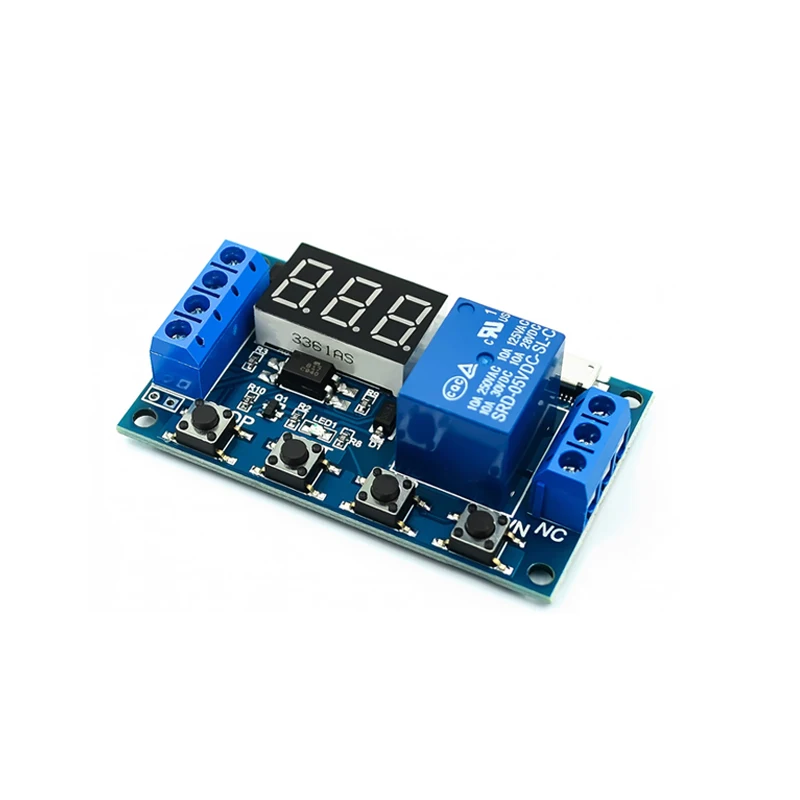 6-30V moduł przekaźnika opóźnienia czasowego przełącznik obwód wyzwalający timer DC12V 24V XY-J02 inkubator dla Arduino