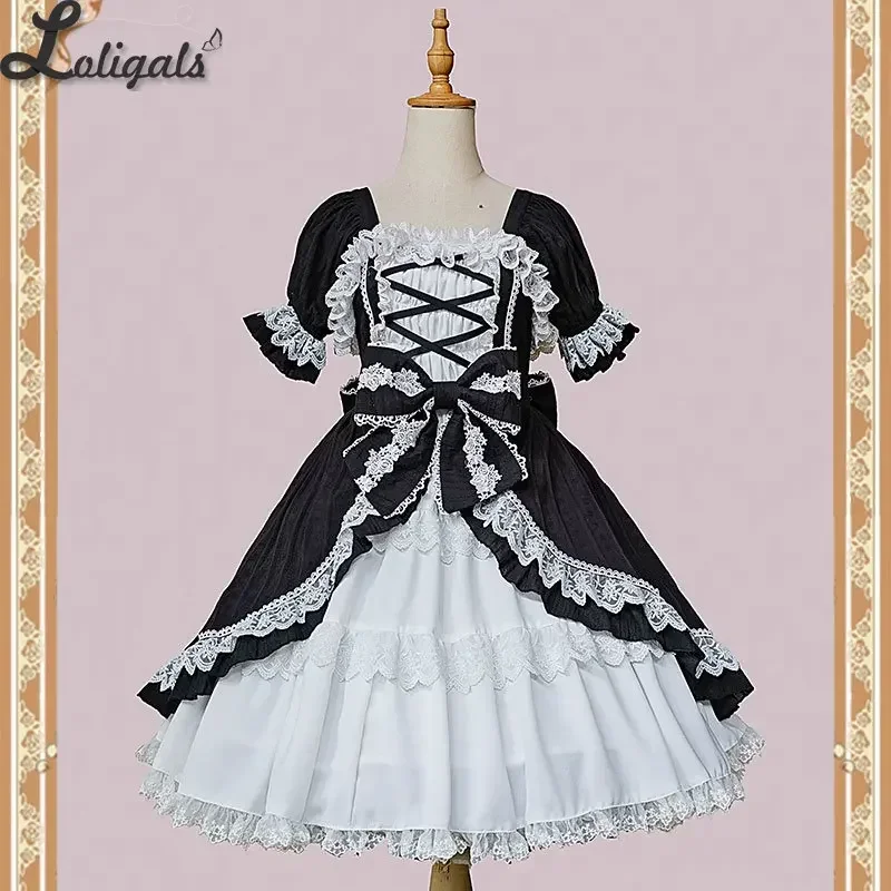 Vestido de fiesta Retro estilo Lolita, Mangas acampanadas desmontables de Infanta