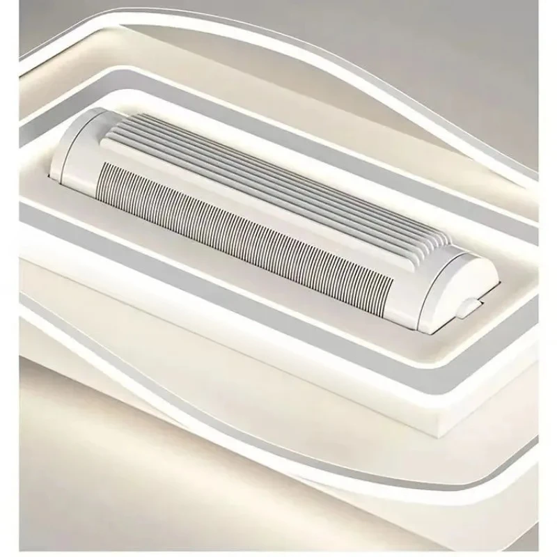 2025 New Modern Simple Home Living Room Dining Room Ceiling Light Bedroom Light Invisible Fan Light 6-speed wind speed