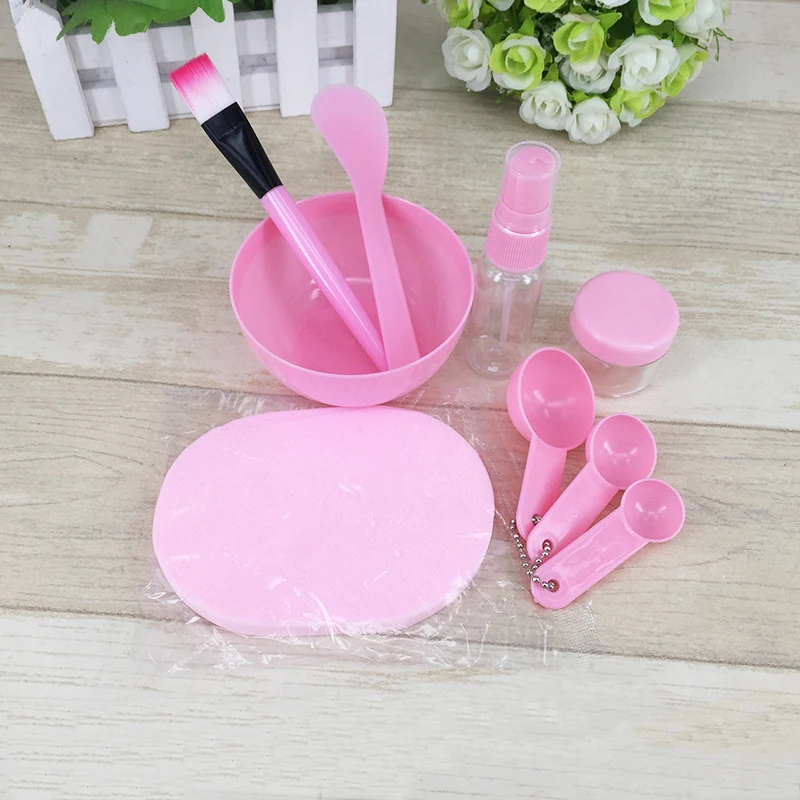 9/6/pcs/Set Mask Bowl Facial Mask Full DIY Facial Mask Mixing Bowl Brush Spoon Stick Beauty Tool Face Care Kit Pink Green Purple