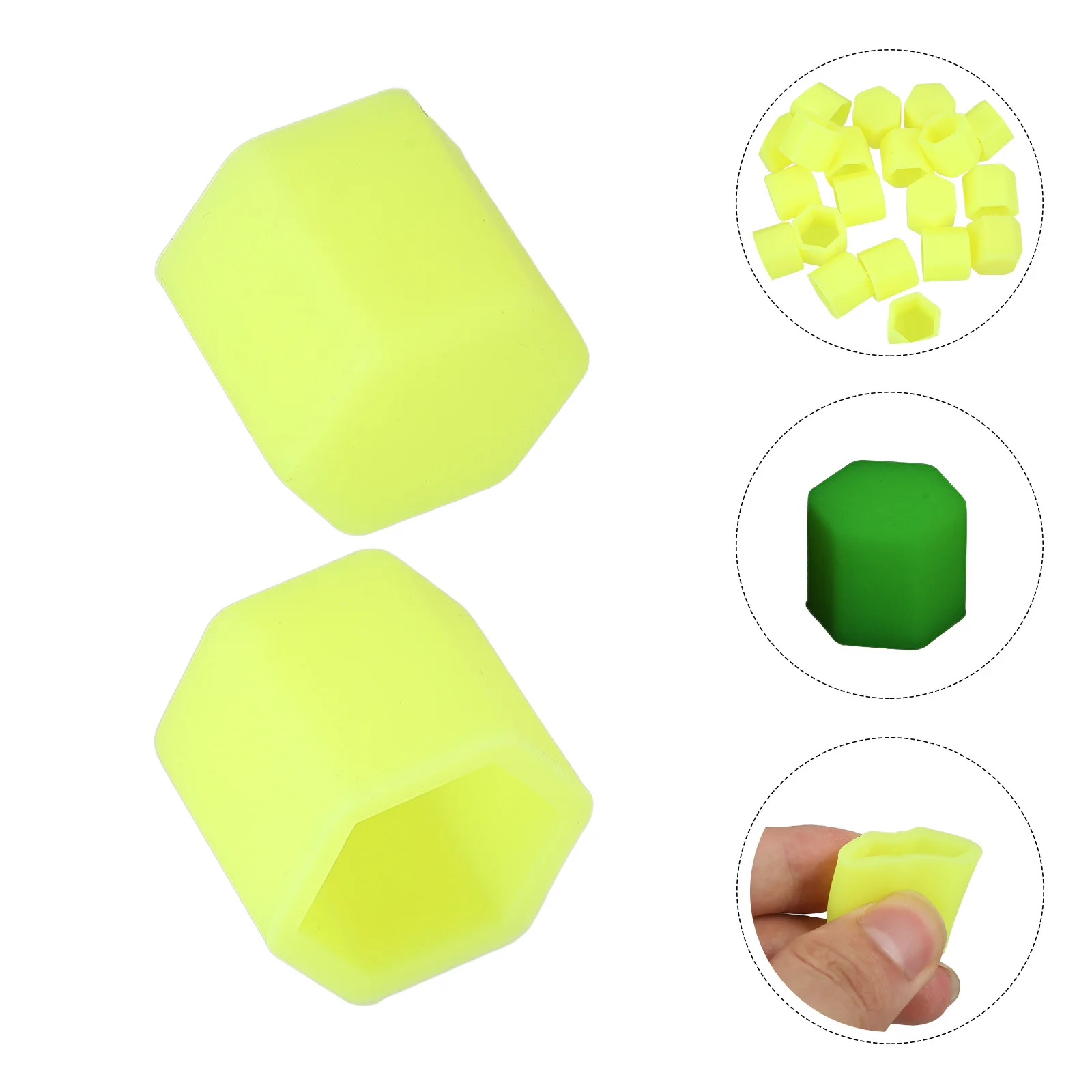 

20 Pcs Car Hub Cap Accessories Nut Covers Tire Wheel Wheelies Lug Caps Screw