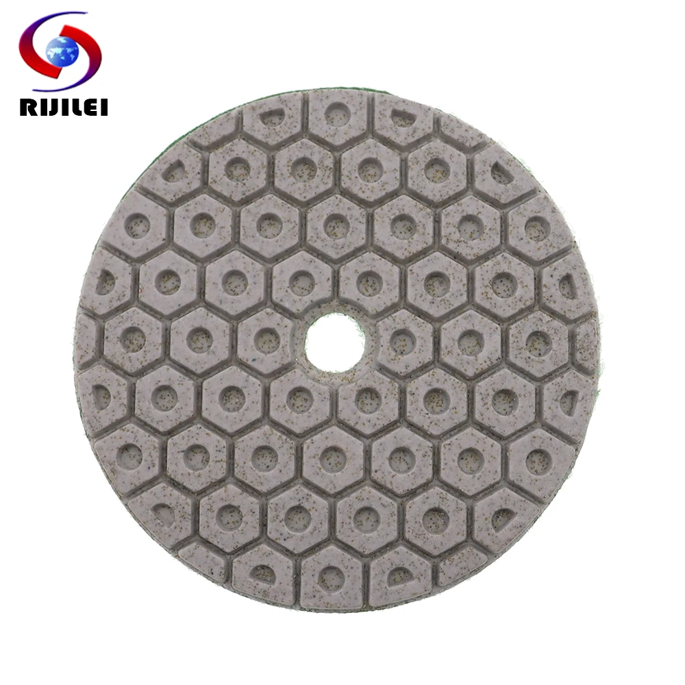Conjunto Super Polegada Almofadas de Polimento Diamante Molhado 100 mm Polimento Almofada para Granito Pedra Mármore Concreto Moagem Discos 10 Peças