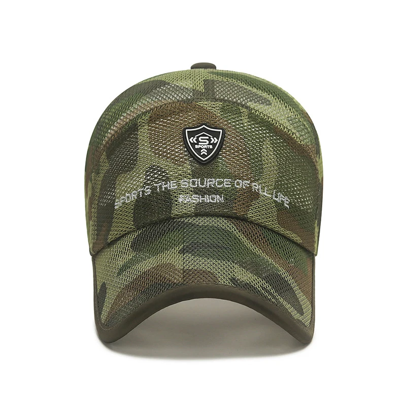 CamSolomon-Casquette de baseball en maille pour homme et femme, chapeau de camionneur unisexe, camouflage extérieur, été