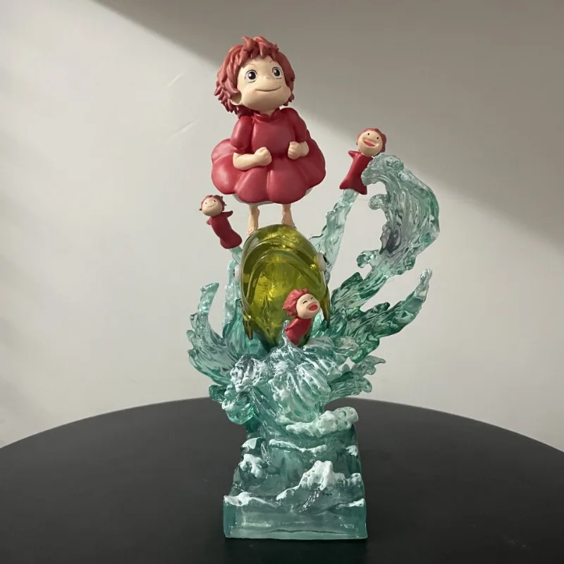 

21cm Anime Peripherals Cute Glowing Goldfish Statue Model Action Figures Model Desktop Decoration Exquisite Brithday Gift