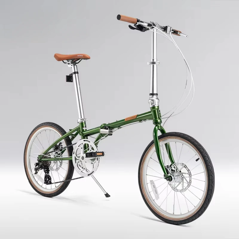 

Folding Bicycle Portable 20 inch 8 speed High quality Chrome-molybdenum steel Frame