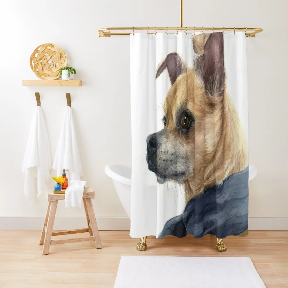 

Chug Dog Chihuahua Pug Art Shower Curtain Bathroom Shower Funny Shower Waterproof Bathroom And Products Curtain