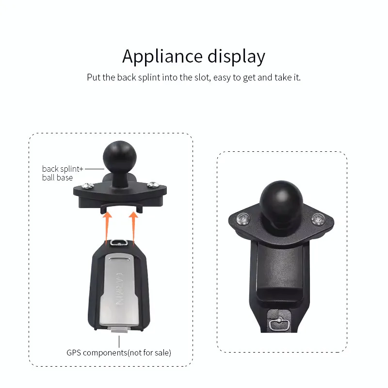 Composite Nylon GPS Mount Spine Cradle for Garmin Devices With 1