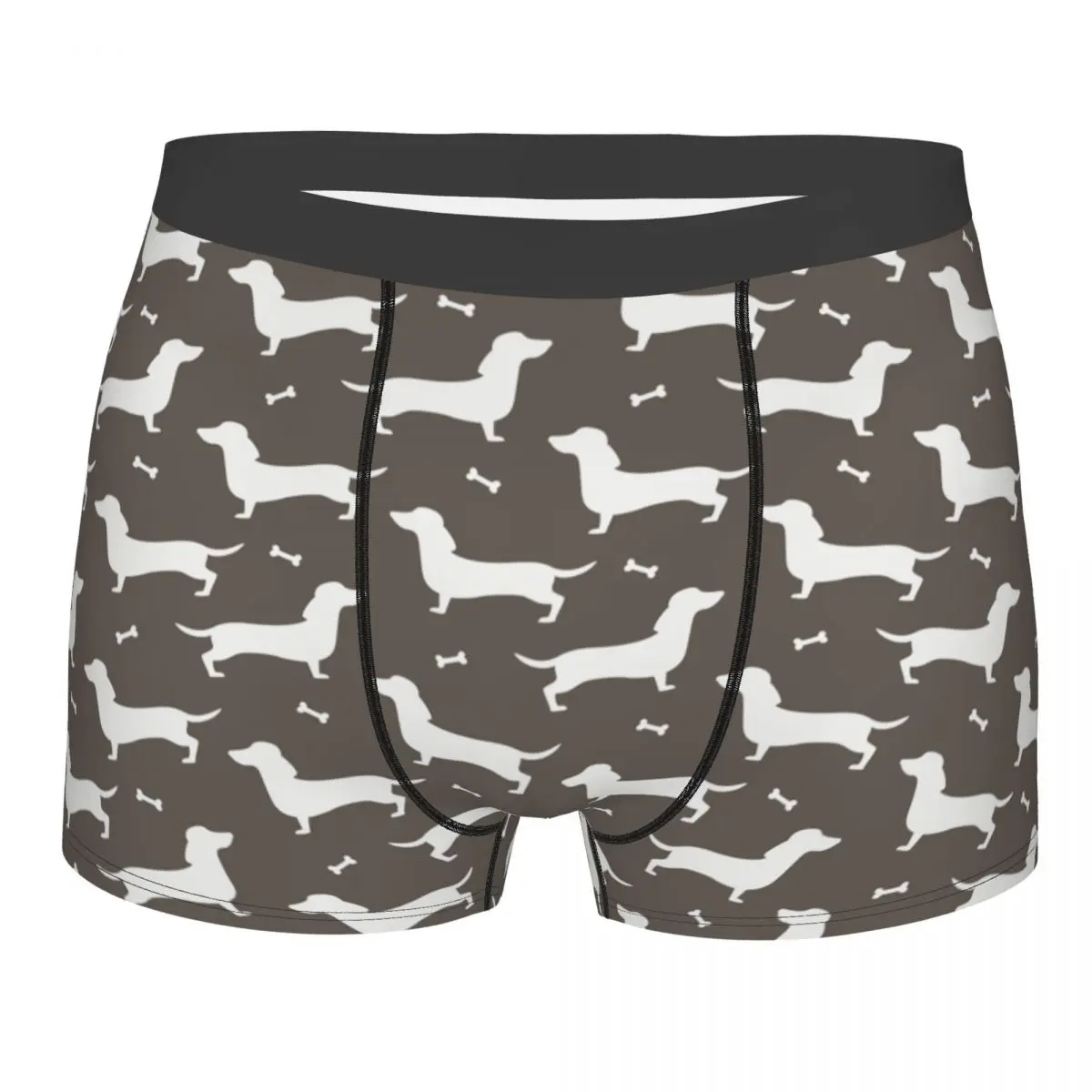 Men's Dachshund Underwear Funny Boxer Briefs Shorts Panties Male Breathable Underpants S-XXL