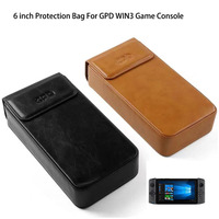 6 Inch Original Leather Protective Bag Protection Case For GPD WIN3 Handheld Game Console Mini Games Laptop Bag