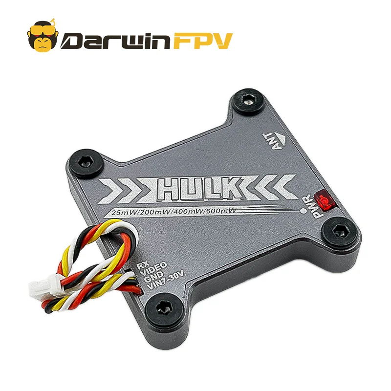 DarwinFPV HULK VTX Waterproof 5.8G 40CH 25mW/200mW/400mW/600mW VTX