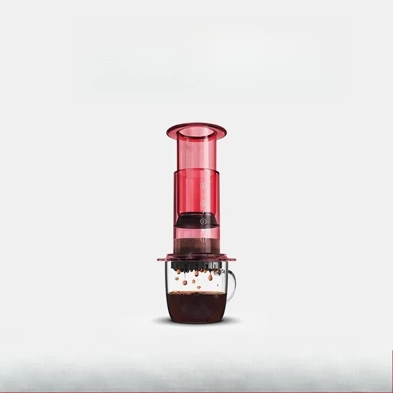 Applicable To AeroPress Transparent Edition Clear Hand Press Coffee Machine Portable Espresso Extraction Hand Press Coffee Pot