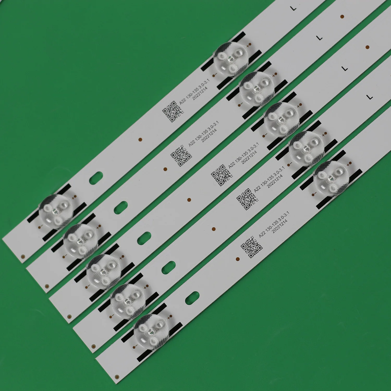 5 pcs LED Strip for SVH500A63 A69_REV03_10WICOP_UBH+SILK_161228 HISENSE H50N5300 SVH500A62_REV02 _10WICOP JL.D500A1330-003ES