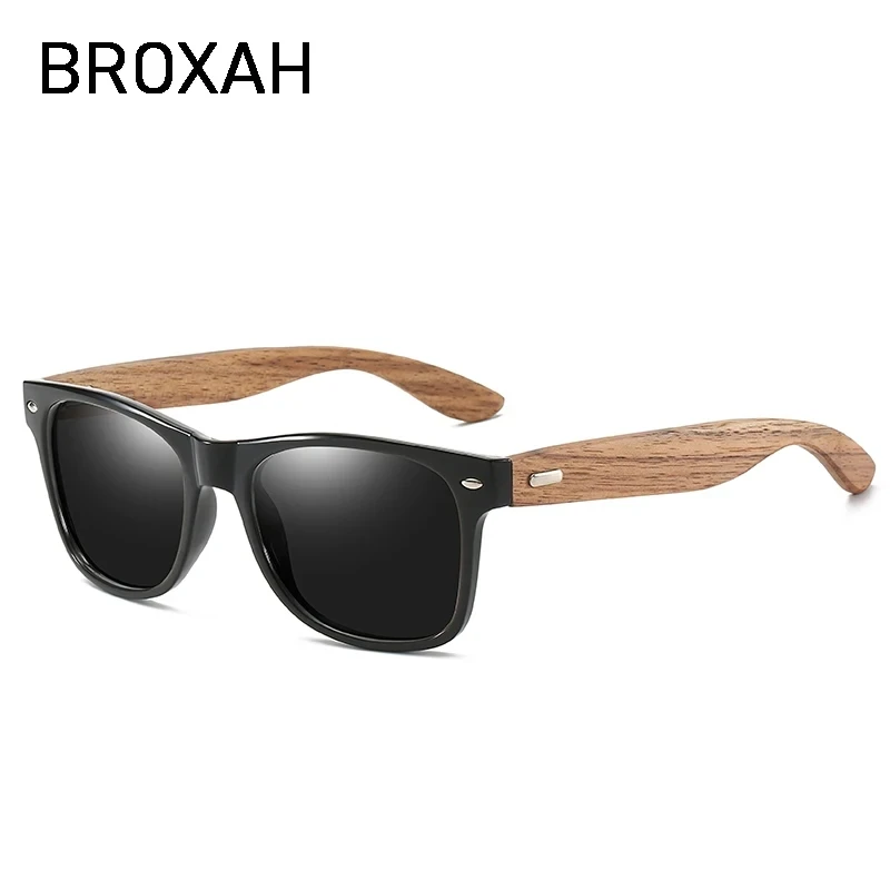 Retro Walnut Wood Sunglasses for Men and Women 2024 Classic Polarized Sun Glasses Car Driving Glasses Mirror Eyewear