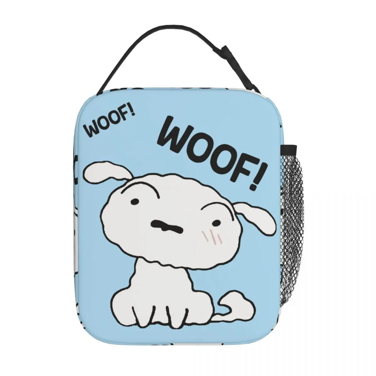 Shiro Lucky Happy Dog Crayons Shin-Chans Insulated Lunch Bags Portable Meal Container Thermal Bag Tote Lunch Box Food Handbags