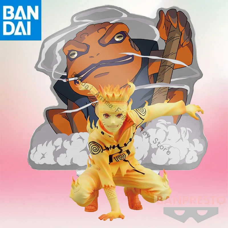 

in stock Original Genuine BANDAI NAMCO BANPRESTO NARUTO PANEL SPECTACLE Naruto Uzumaki PVC Figure model Collector Figurine Toys