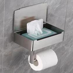 Toilet Paper Holder with Shelf, Flushable Wipes Dispenser Fits for Bathroom Wipe Storage, Keep Your   Wipes Hidden Out of Sight