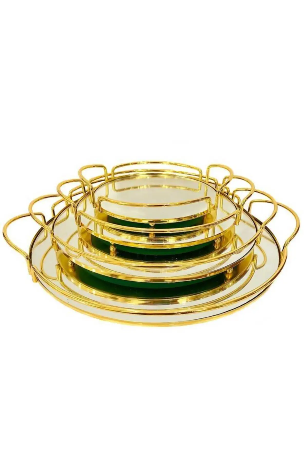 

DOLBOVI Quad luxury Round Wire tray Set tray поднос plateau luxury