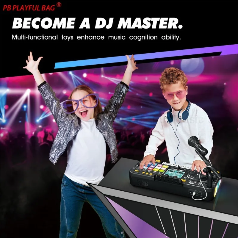 Newest Controller Electronic Organ DJ Entertainment Children Simulation Multifunctional DJ Mixer Player Music Toy Christmas Gift