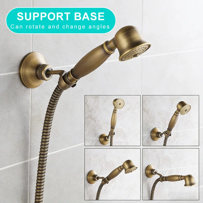 MOLI Wall mounted antique brass bronze brushed bathtub faucet with hand shower bathroom shower faucets torneiras 8306