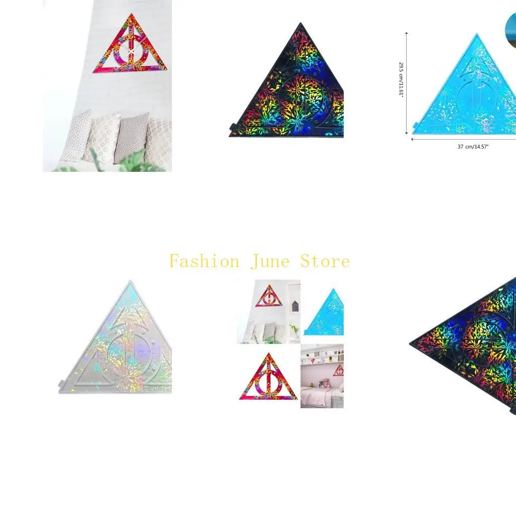 

N5KA Durable Silicone Mould Triangular Clock Mold DIY Jewelry Projects Casting Mold
