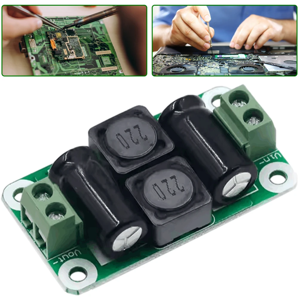 DC Voeding Filter Board 0-25 V/0-50 V 2A/3A/4A Klasse D Eindversterker module EMI Onderdrukking Module