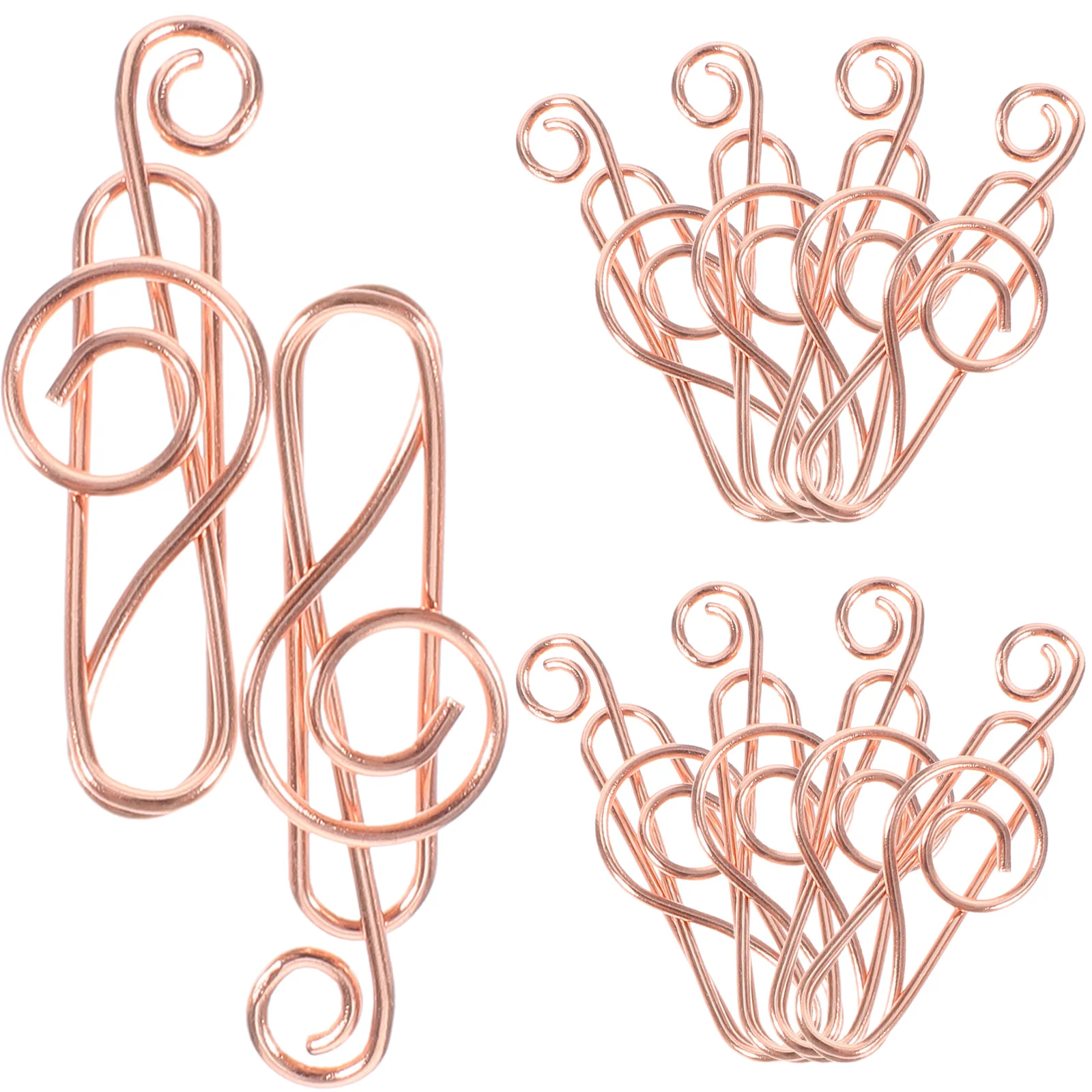 

50pcs Music Notes Paper Clips Metal Bookmarks for Office School Supplies Golden Carbon Steel ganize Documents Notebooks
