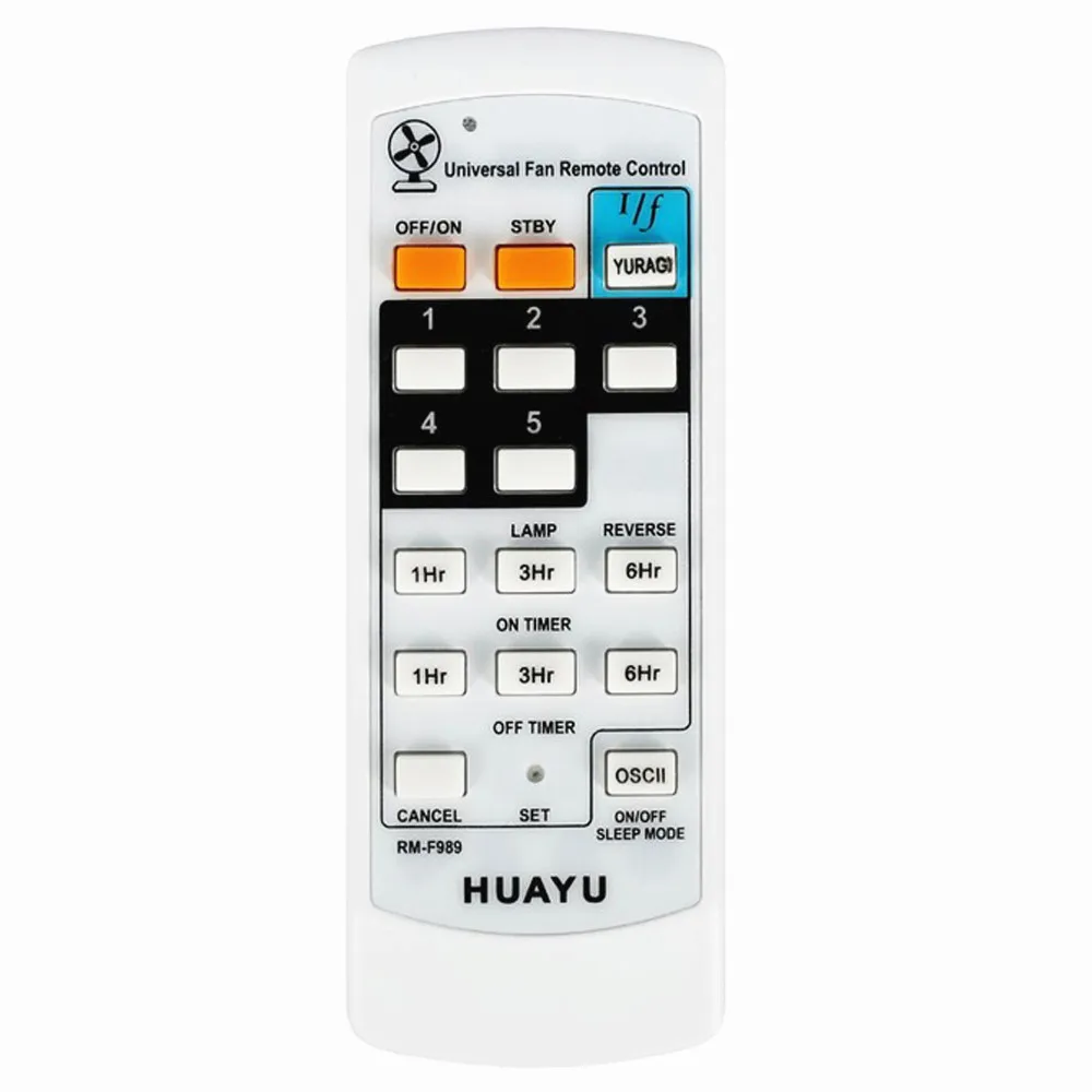 Universal fan remote control RM-F989 for panasonic midea fanco milux wing elmark kdk deka khind alpha winter monteair pegency