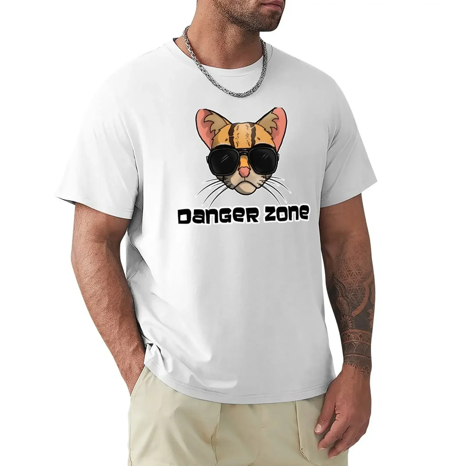 Danger Zone Ocelot T-Shirt oversized heavyweights customs design your own sweat shirts men Summer fashion New Arrival Cotton2024