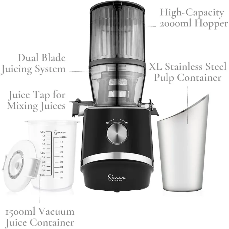 878 Self Feeding Batch Juicer  3 Days of Cold Press Juicing Effortlessly Most Convenient Juicer with Autopilot Configuration