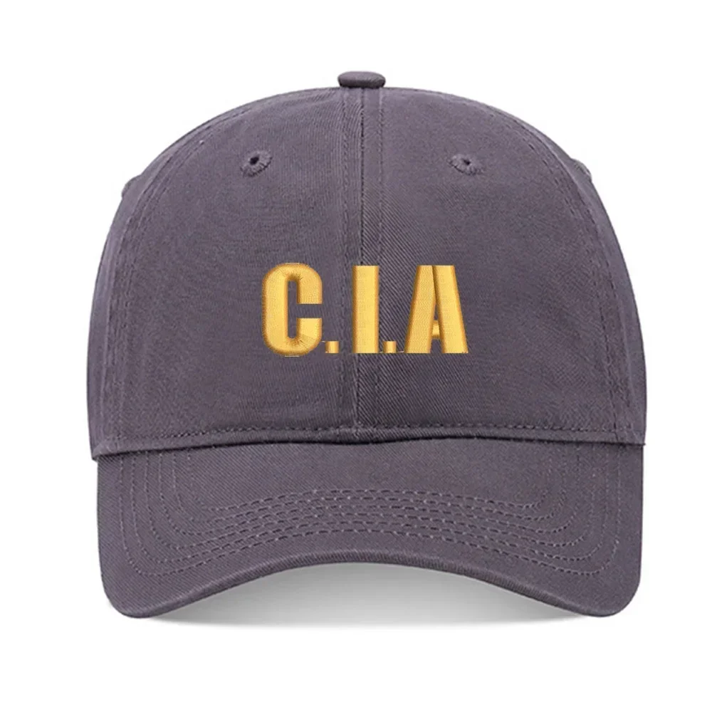 قبعة بيسبول ليبريرازي CIA وكالة الذكاء المركزي للجنسين قبعة بيسبول مطرزة من القطن المغسول قبعة قابلة للتعديل