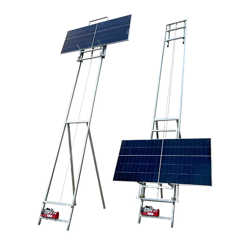 

Photovoltaic panel lift electric small crane glass doors and windows installation site feeding