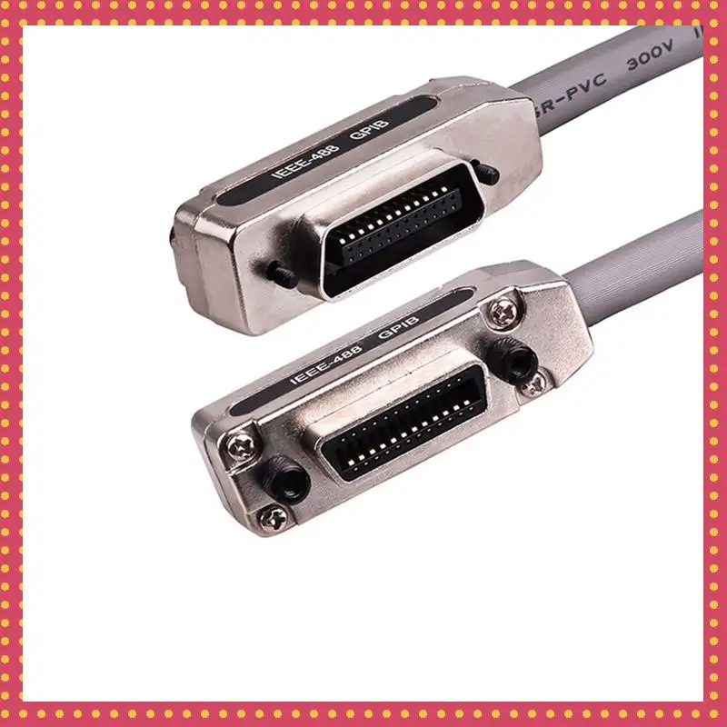 

B74A 3X IEEE488 Line Industrial Control Connection Motherboard Line GPIB Cable GPIB Transmission Cable 1.5 Meters