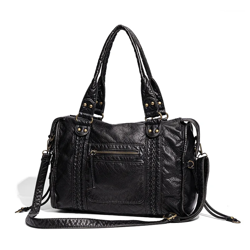 

Мотоциклетная сумка большой вместимости 2026, сумка через плечо на одно плечо во французском стиле ретро, сумка для умывальника подмышками