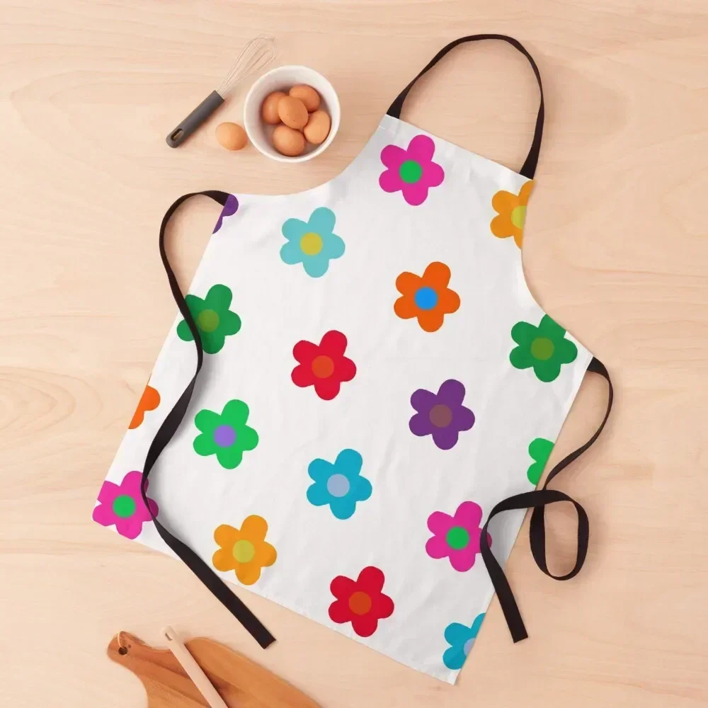

colorful flowers pack Apron Home And Kitchen custom women's kitchen Men kitchen Things For Home And Apron